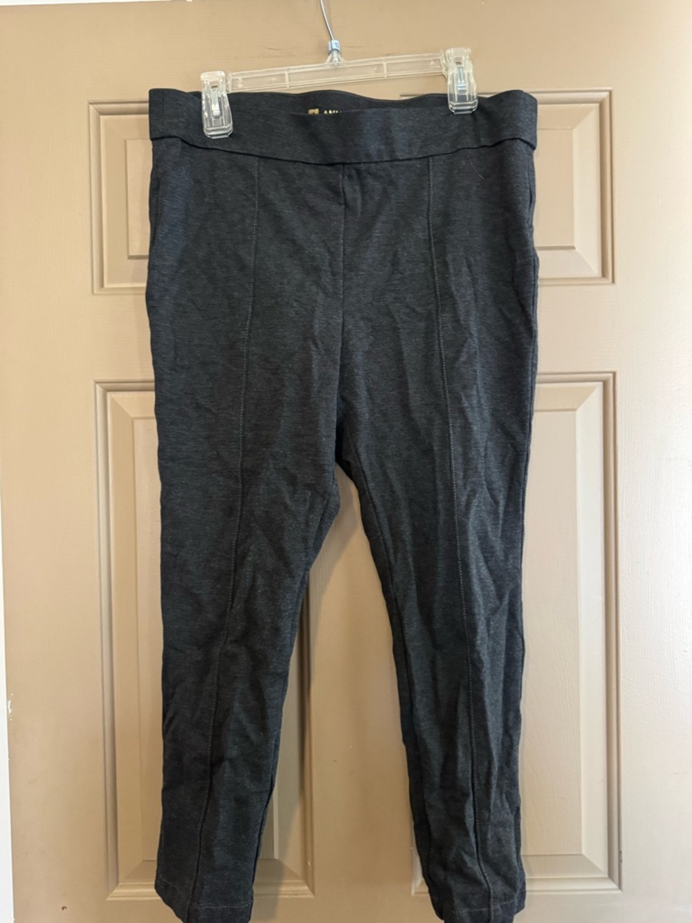 Anne Klein Girls Charcoal Pull-On Leggings